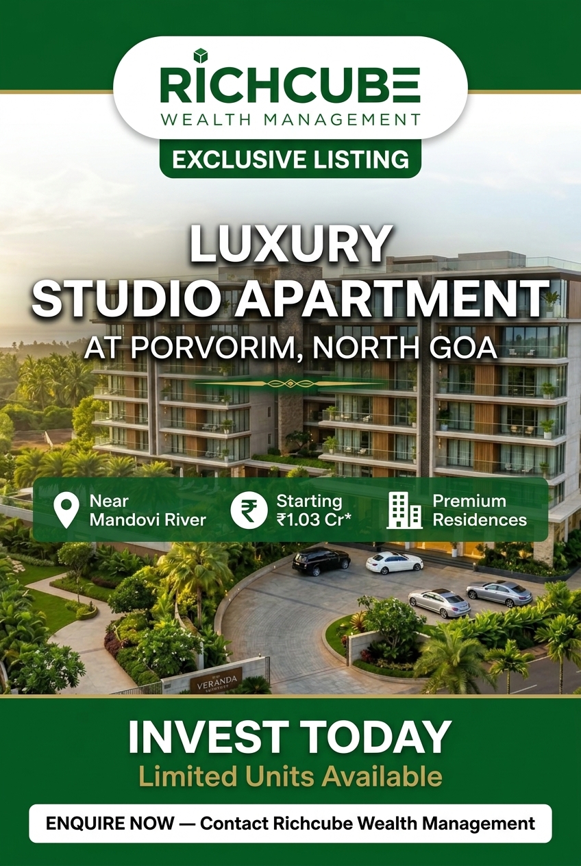 Luxury Studio Apartment at Porvorim, North Goa by GHD Infra